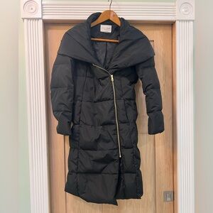 Cole Haan Black Long Puffer Jacket